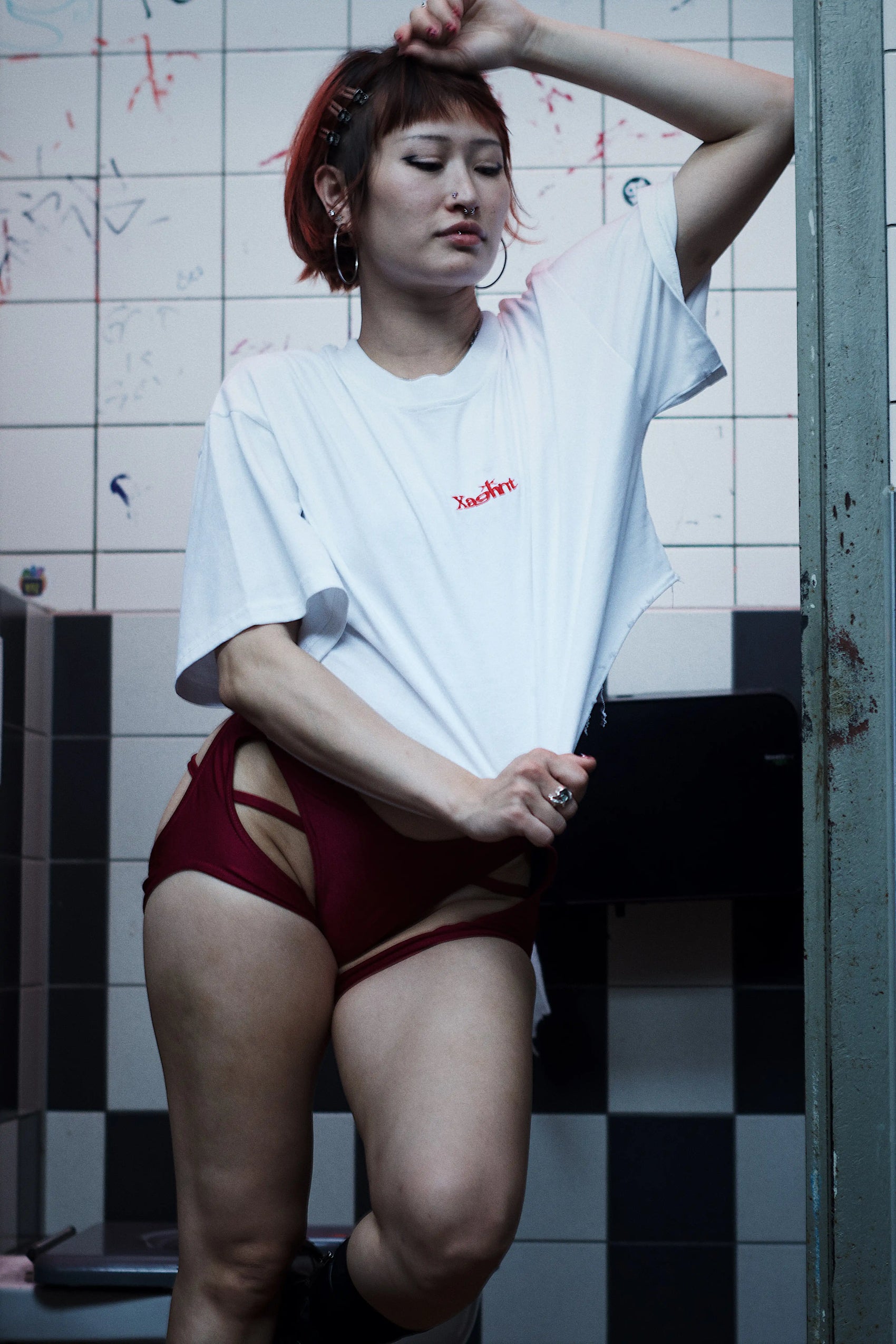 Gekürztes Boxy-T-Shirt
