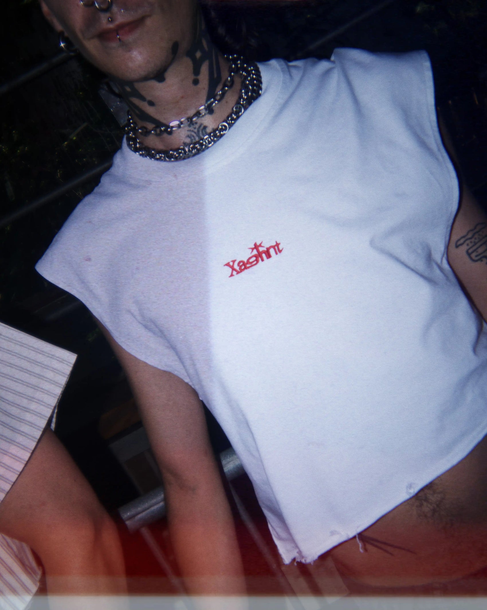 Gekürztes Muskel-T-Shirt