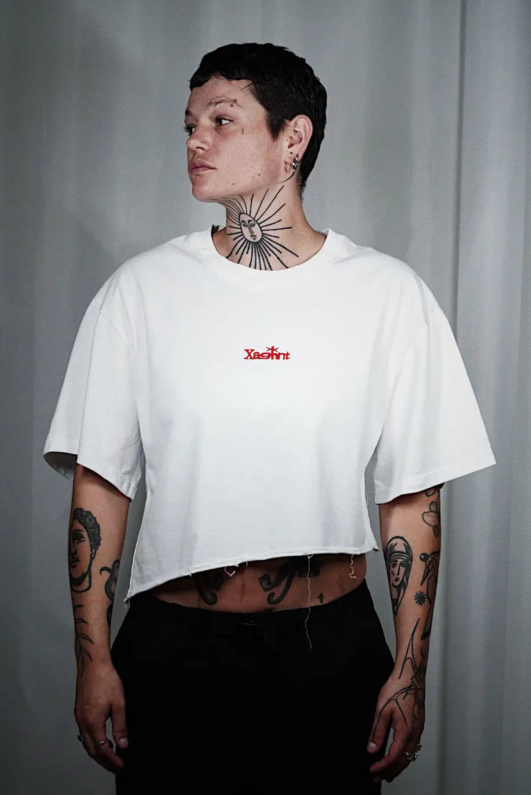 Gekürztes Boxy-T-Shirt