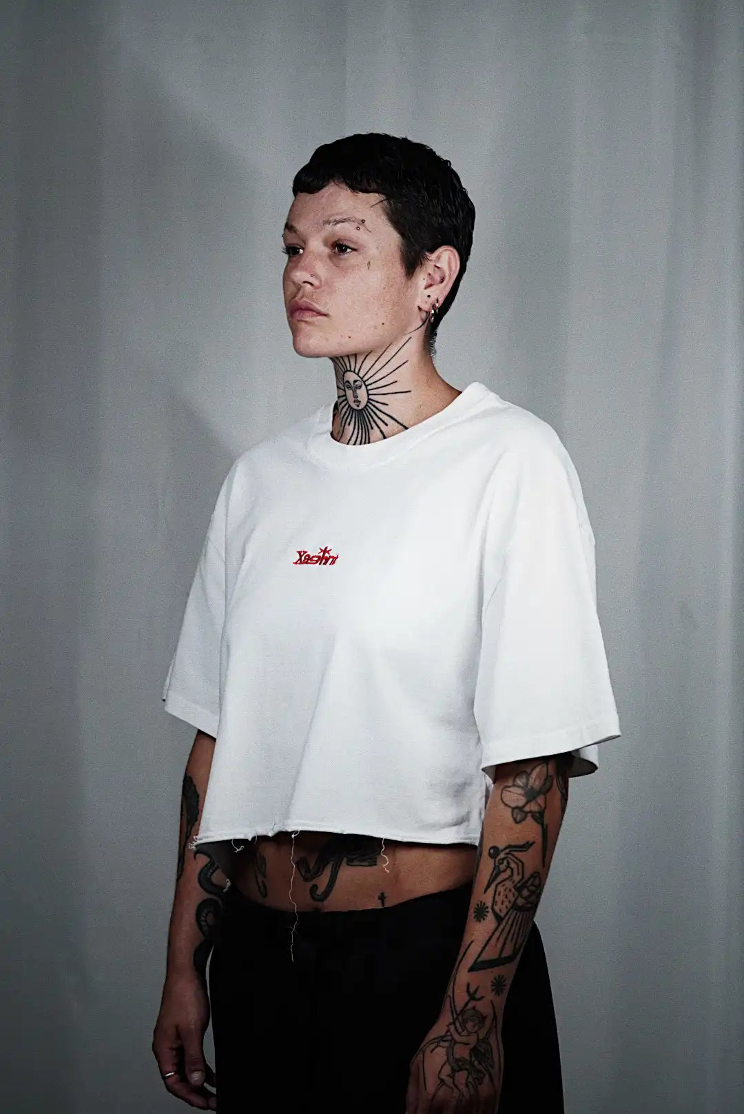 Gekürztes Boxy-T-Shirt